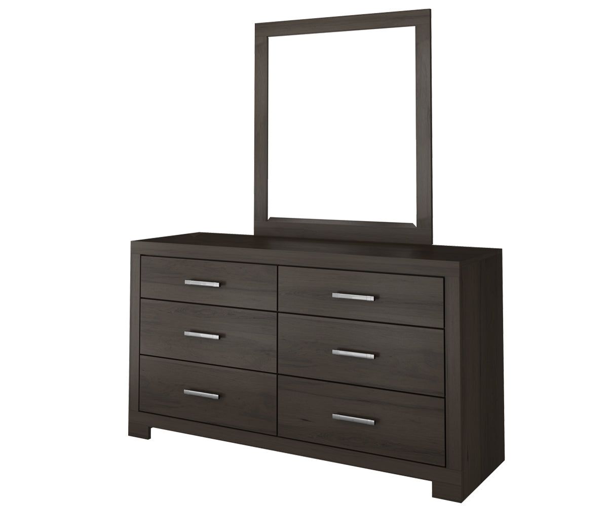 Zane Low Dresser with Small Bev. Mirror