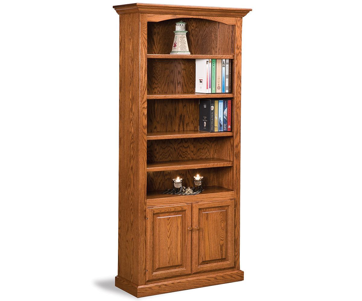 Hoosier Heritage 4 Shelf, 2 Door Bookcase