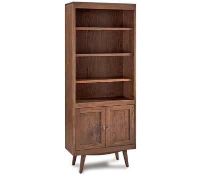 Marina 4 Shelf, 2 Door Bookcase