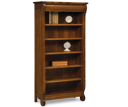 Old Classic Sleigh 5 Shelf Bookcase