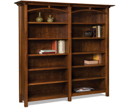 Artesa 10 Shelf Double Bookcase