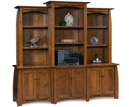 Boulder Creek 6 Door Backbar With 3 Pc. Hutch On Top