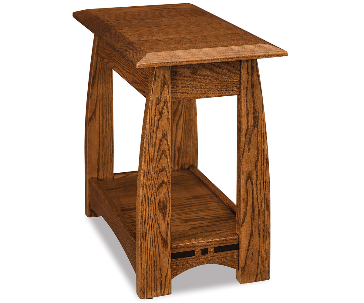 Boulder Creek Open Chair Side End Table No Drawer