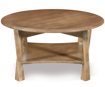 Lexington Arc 38" Round Coffee Table W/Shelf