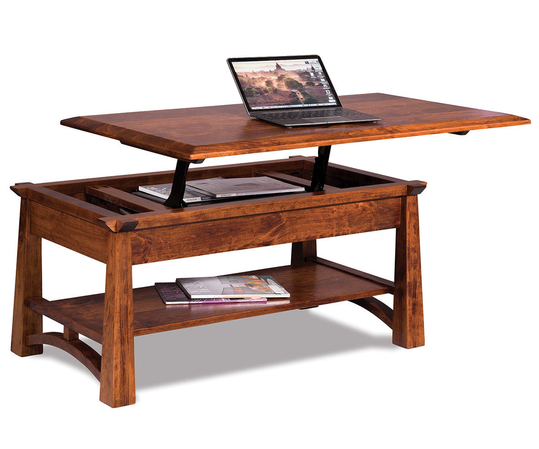 Artesa Open Lift Top Coffee Table W/Counter Weight