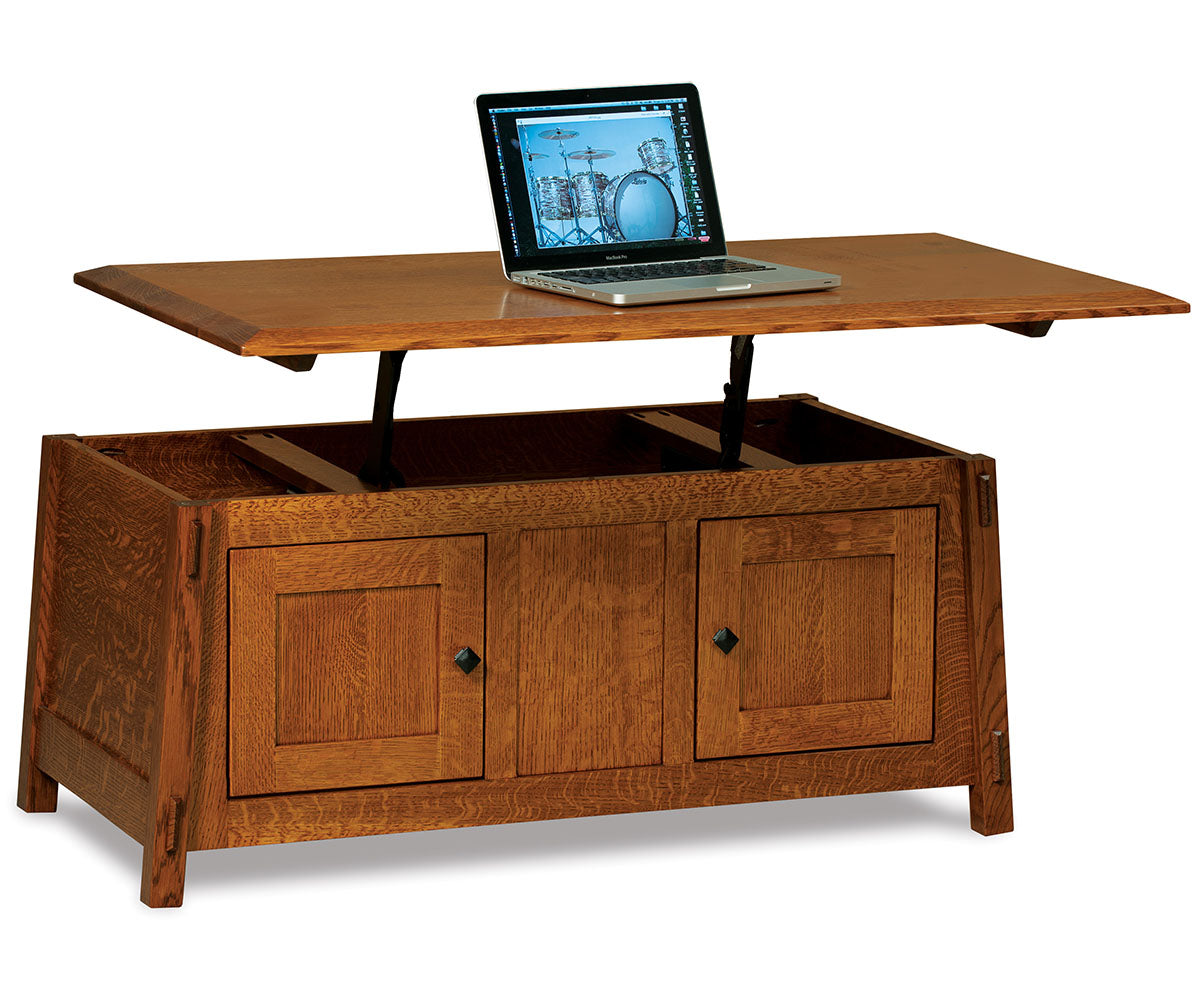 Colbran Enclosed Lift Top Coffee Table W/Doors