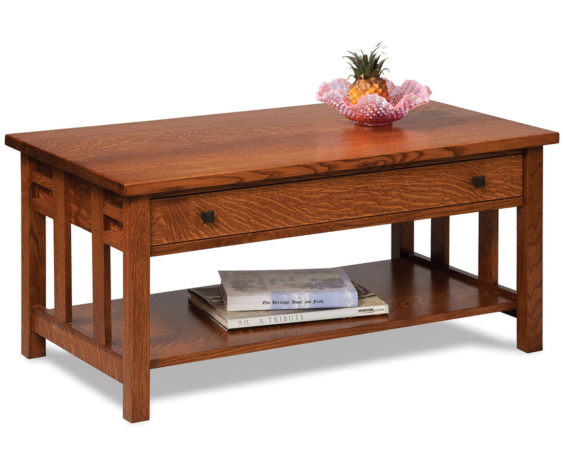 Kascade Open Coffee Table W/Drawer