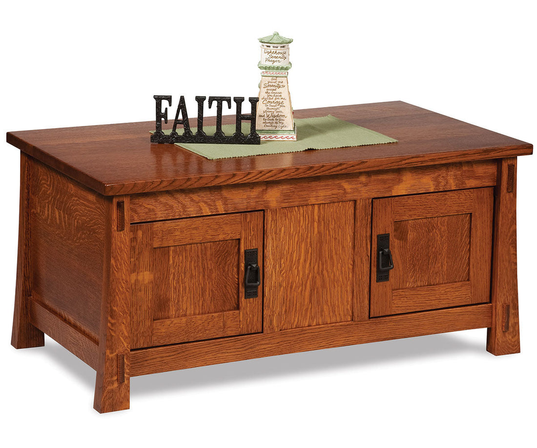 Modesto Enclosed Coffee Table W/Doors