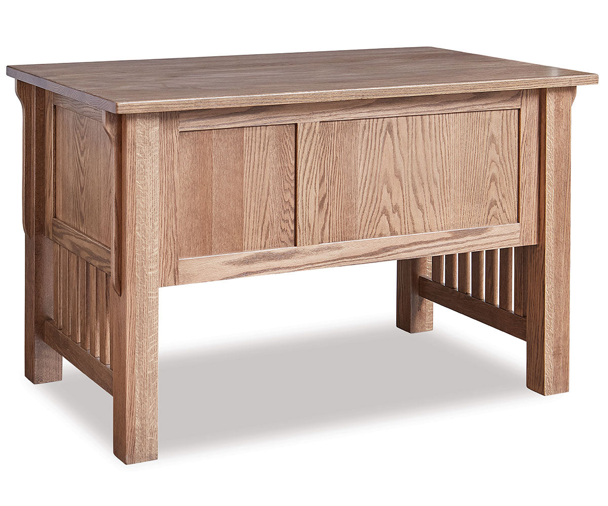 Bridger Mission 3 Drawer Desk W/Finished Backside