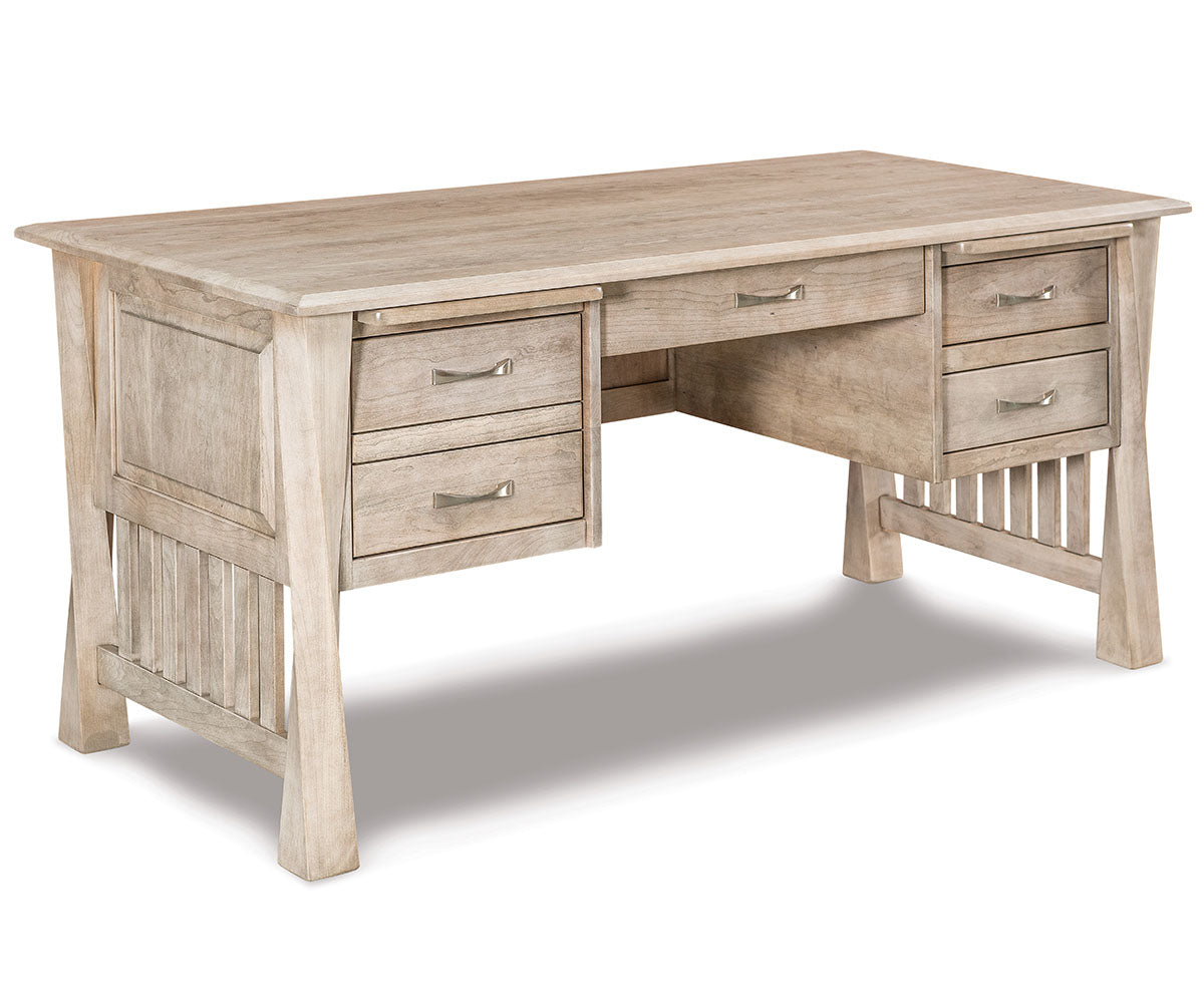 Lexington Arc 4 Drawer Desk W/Finished Backside