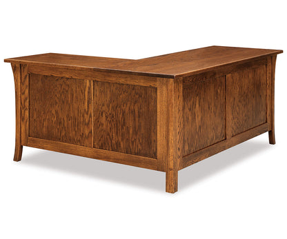 Ensenada 4 Drawer L Desk W/Finished Back, 66"W X 26"D Left X 60"W X 20"D Right