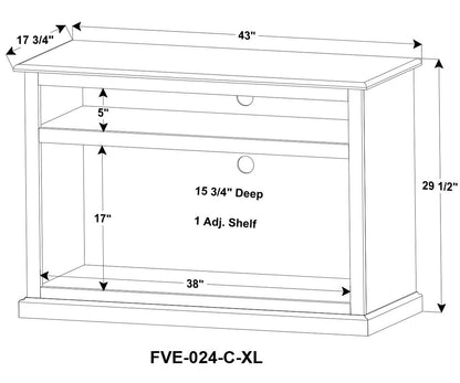 Classic Xl 2 Door Media Stand