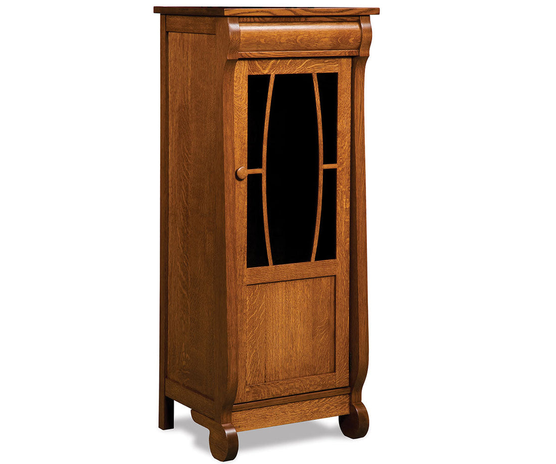 Old Classic Sleigh Stereo Cabinet W/5 Adj. Shelves