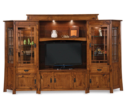 Modesto 6Pc Wall Unit W/Angle Side Cabinets