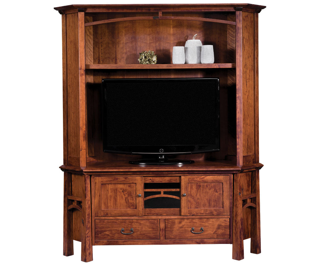 Artesa 3 Door, 2 Drawer, 2 Pc. Corner Console With Hutch