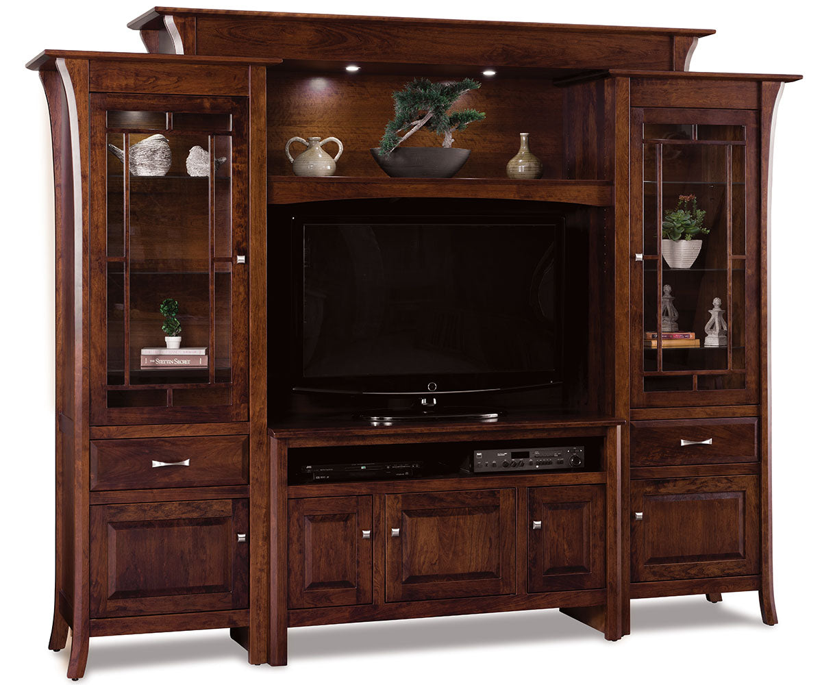 Ensenada 6Pc Wall Unit. Console And Full Hanging Back Included