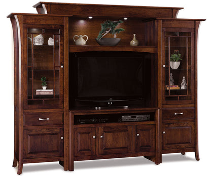 Ensenada 6Pc Wall Unit. Console And Full Hanging Back Included