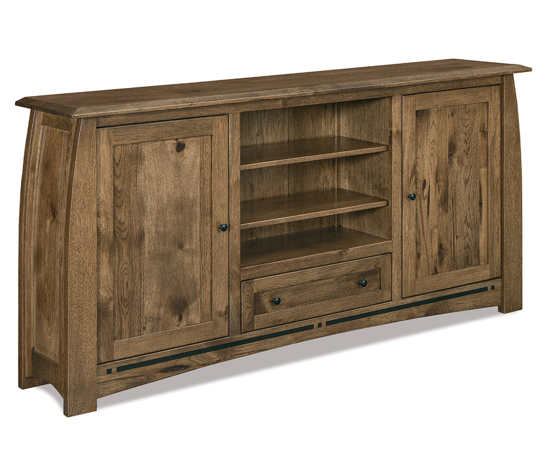 Boulder Creek 2 Door, 1 Drawer Media Stand – 71″W