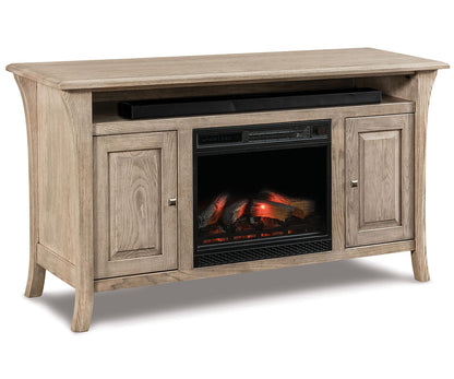 Ensenads 2 Door Media Stand W/Fireplace