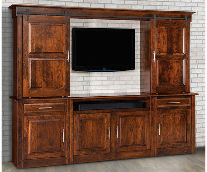 Ensenada 6Pc Wall Unit W/6 Doors (2 Barn Doors On Top)