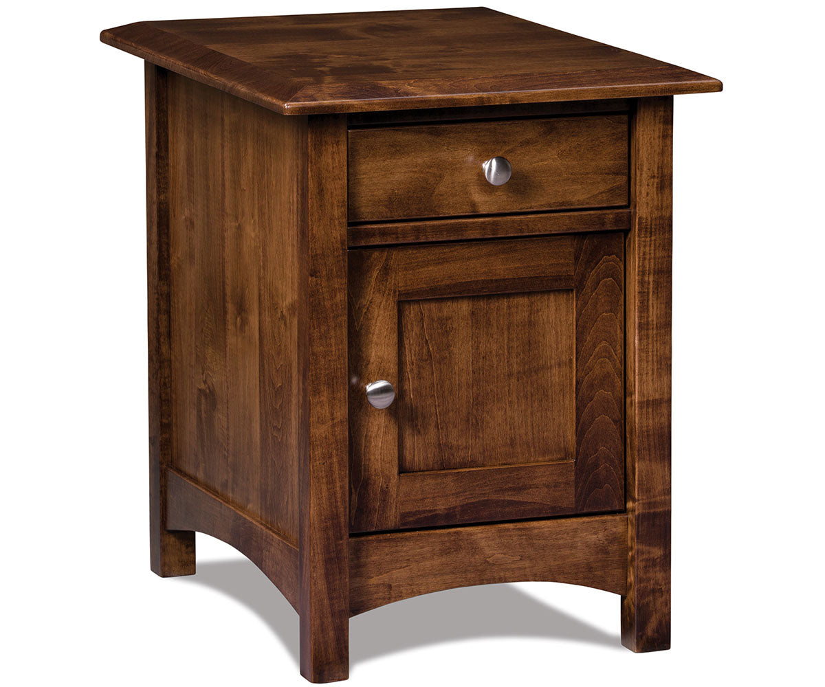 Finland Enclosed End Table W/Drawer & Door