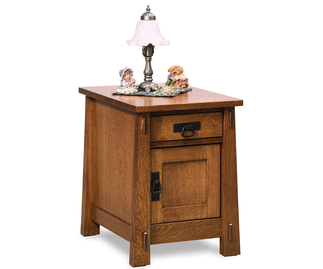 Modesto Enclosed End Table W/Drawer & Door
