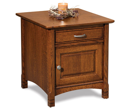 West Lake Enclosed End Table W/Drawer & Door