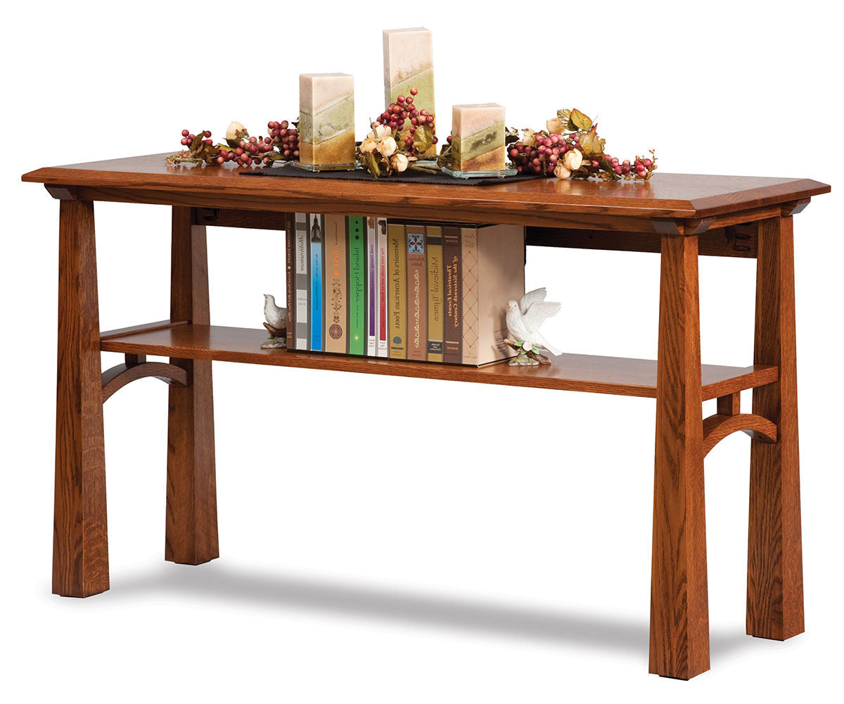 Artesa Open Sofa Table W/Shelf
