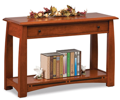 Boulder Creek Open Sofa Table W/Drawer