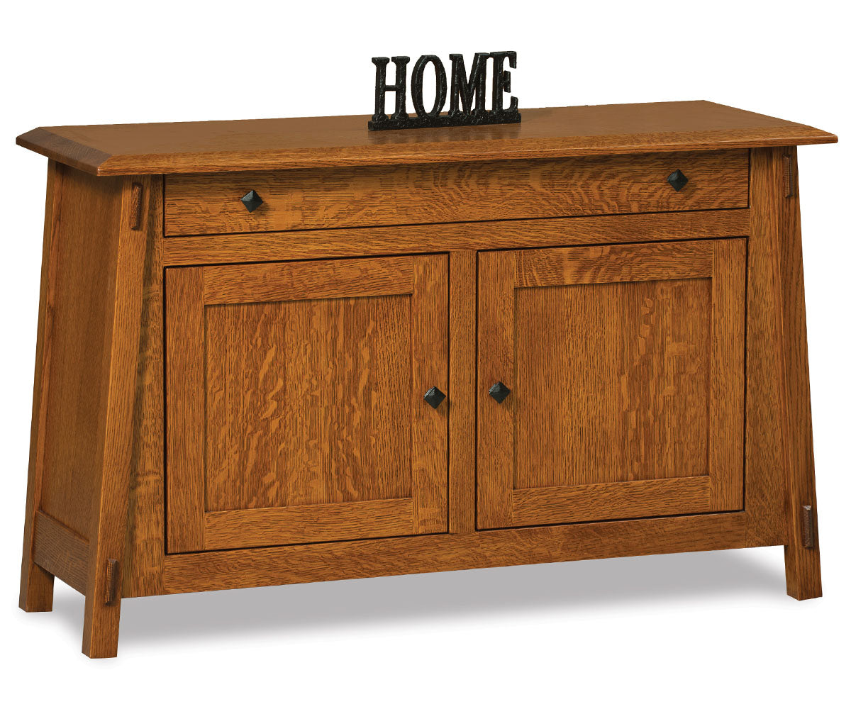 Colbran Enclosed Sofa Table W/Drawer, Doors & Shelf