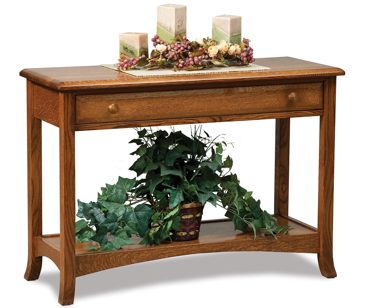 Carlisle Open Sofa Table W/Drawer