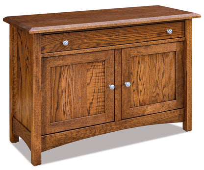 Finland Enclosed Sofa Table W/Drawer, Doors & Shelf