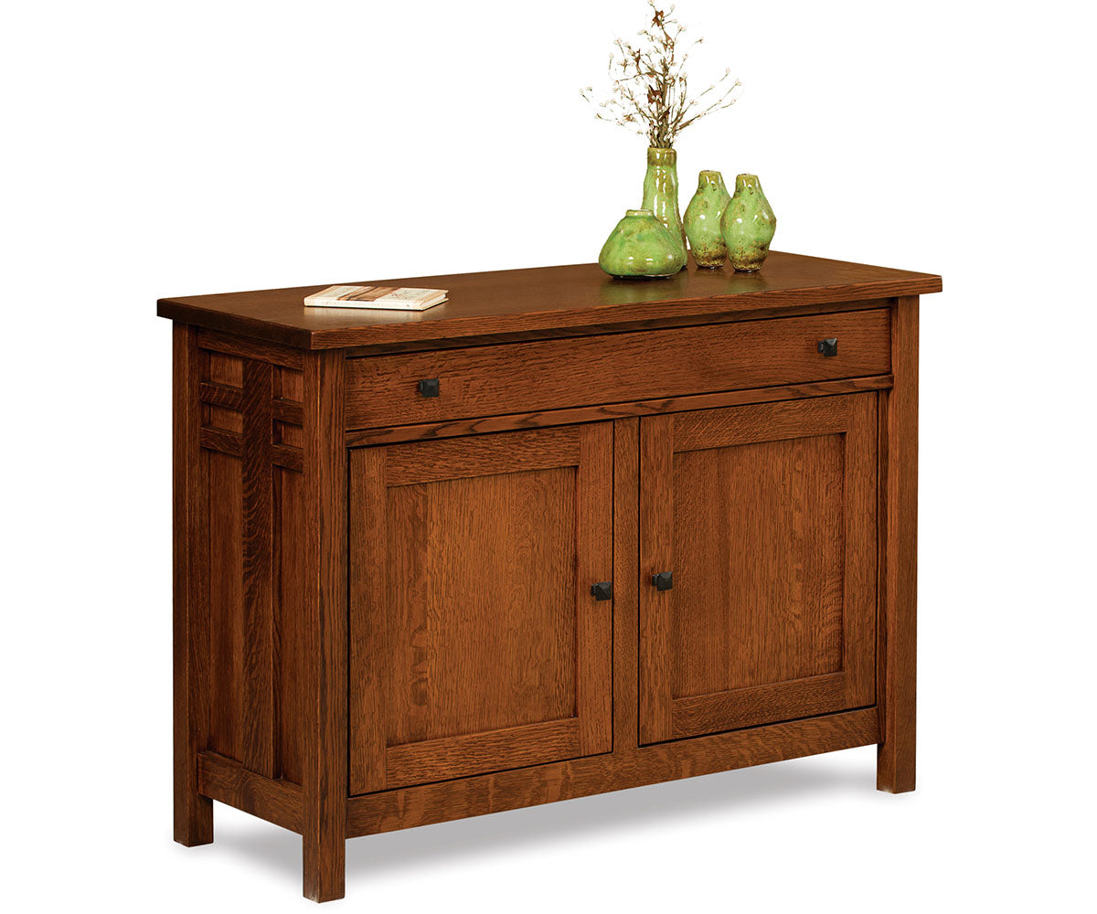 Kascade Enclosed Sofa Table W/Drawer, Doors & Shelf