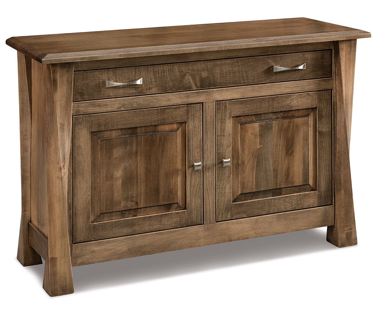 Lexington Arc Enclosed Sofa Table W/Drawer, Doors & Shelf