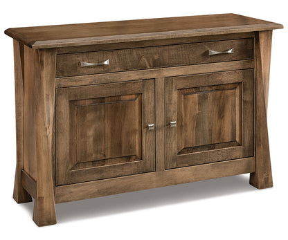 Lexington Arc Enclosed Sofa Table W/Drawer, Doors & Shelf