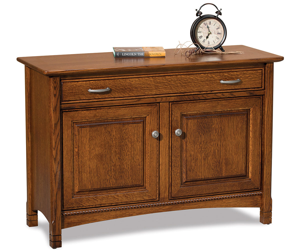 West Lake Enclosed Sofa Table W/Drawer, Doors & Shelf