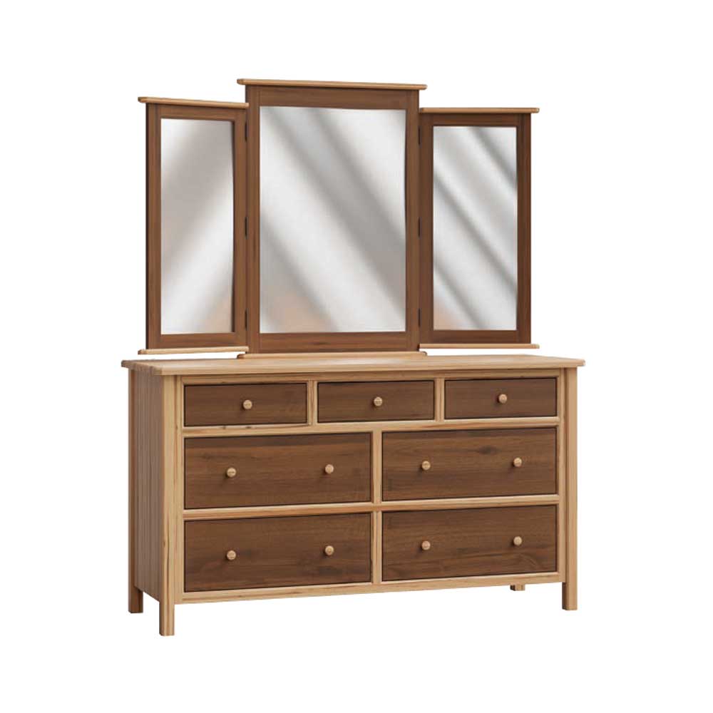 Cornwell Standard Dresser with Tri-View Beveled Mirror
