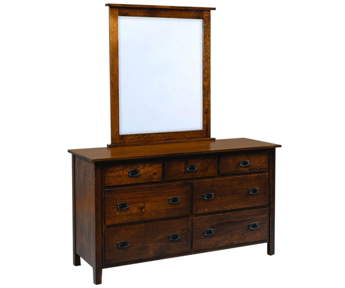 Elkins Standard Dresser with Beveled Mirror