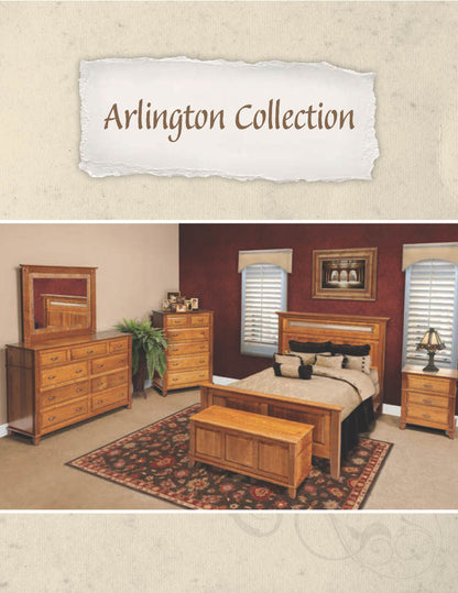 Arlington Bed with Leaded Mirror