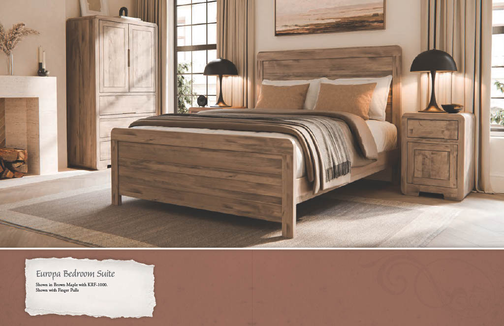 Europa Bed w/ high footboard