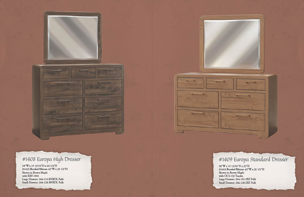 Europa Bed w/ low footboard