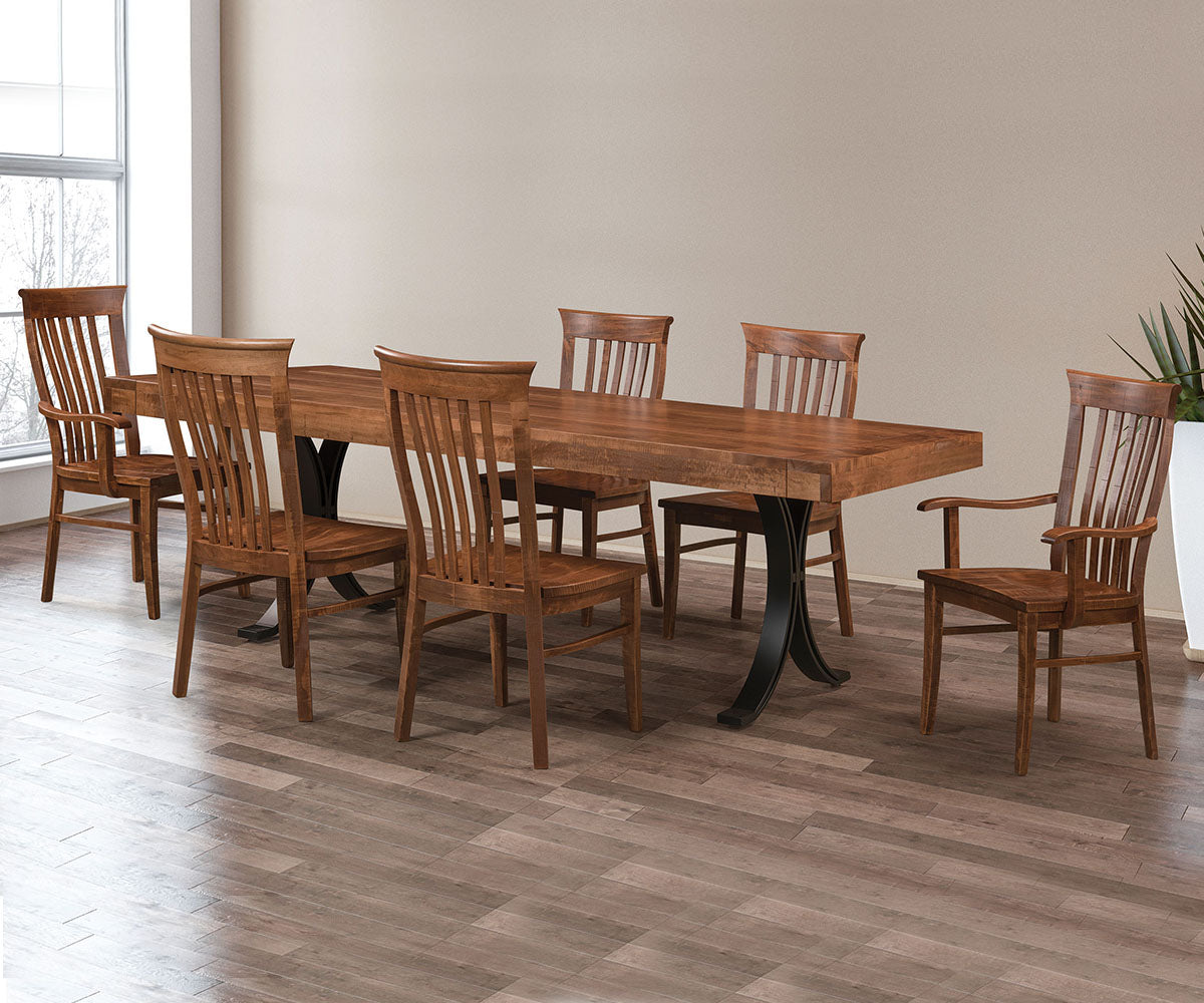 Falcon Saw-Marked Farmhouse Table