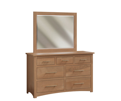 Wilson Low Dresser with Beveled Mirror
