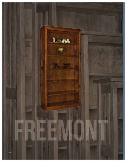 Freemont Mission 36" Bookcase With Full Length Glass Doors
