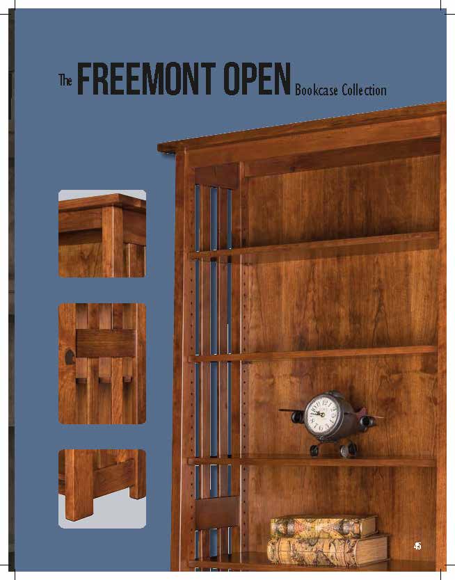 Freemont Open Mission 48" Open Bookcase