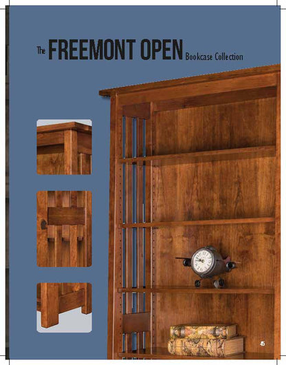 Freemont Open Mission 48" Open Bookcase