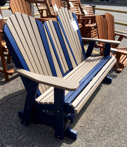Poly 5′ Adirondack Glider with Fold Down