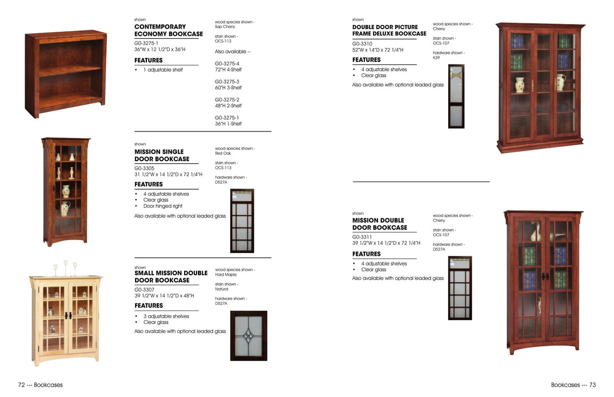 Mission Single Door Bookcase