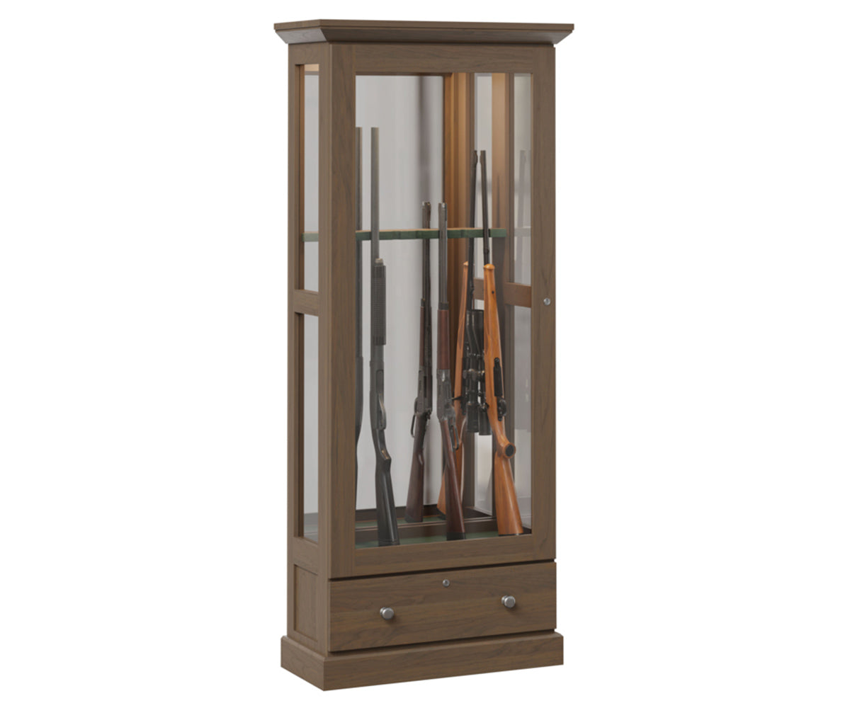6 Gun Mission Sliding Door Cabinet