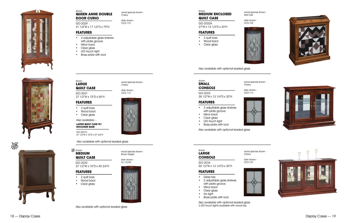 Large Quilt Case Curio